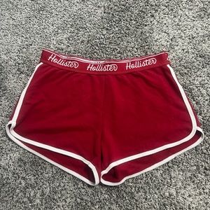 red comfy shorts